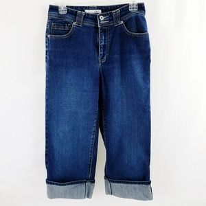 Chico's Platinum Womens Sz 1 Claire Crop Jeans